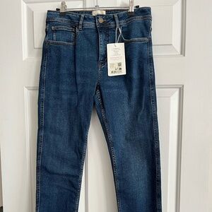 Sezane The Slim Parfait Blue Denim Jeans | Size 40 | NWT